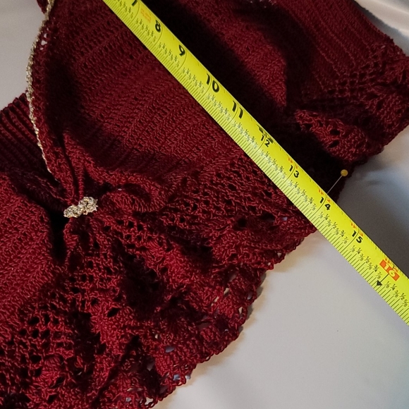 Hand-knitted. Crochet. crop top. - Picture 7 of 7